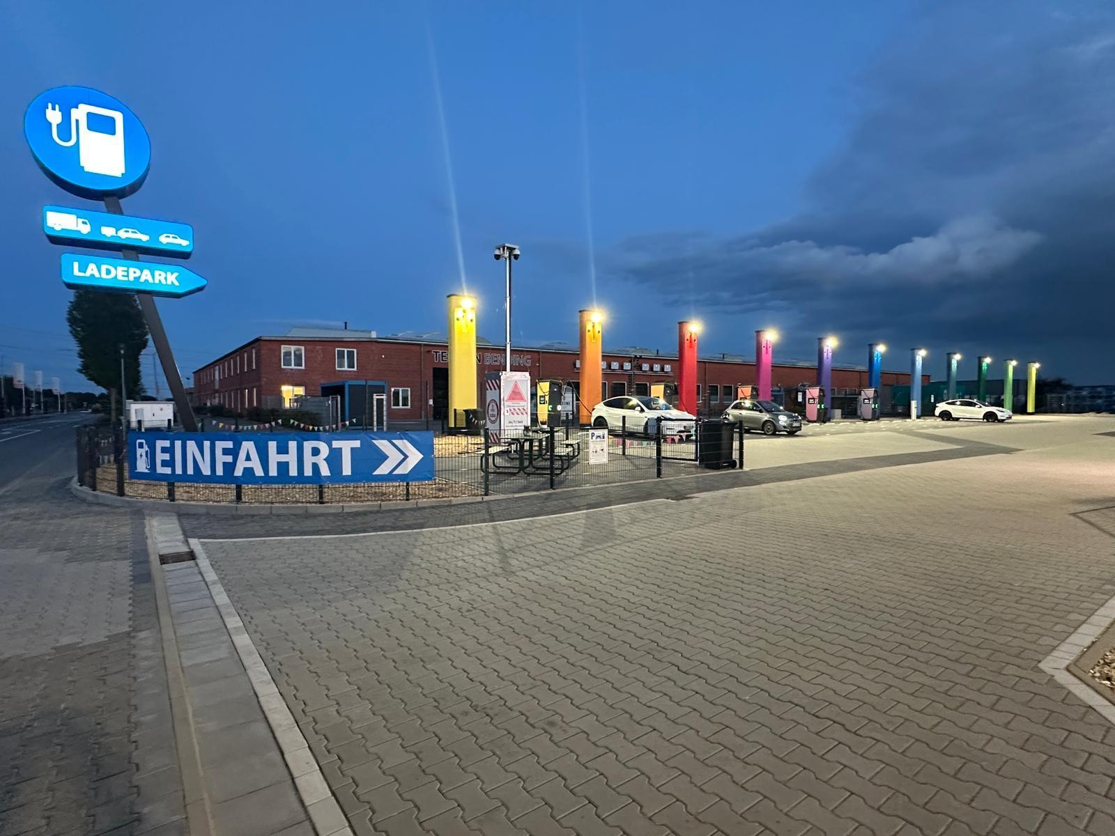 Anfahren und einstecken